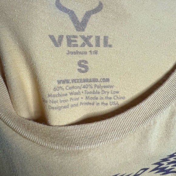 Vexil Mustard Buffalo Western Graphic Tee Size Small - Picture 4 of 5